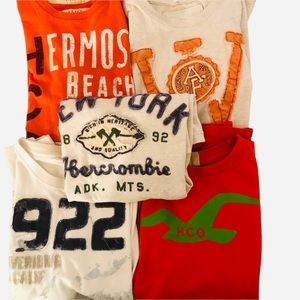 Men’s bundle Abercrombie Hollister tees